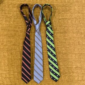 3 little boy silk ties